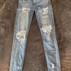 American eagle super stretch jeans.